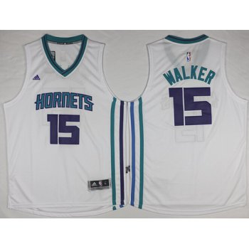 Charlotte Hornets #15 Kemba Walker Revolution 30 Swingman 2015 New White Jersey