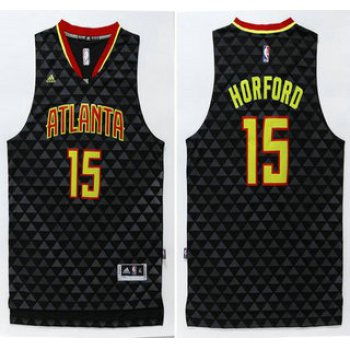 Men's Atlanta Hawks #15 Al Horford Revolution 30 Swingman 2015-16 New Black Jersey