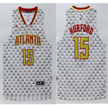 Men's Atlanta Hawks #15 Al Horford Revolution 30 Swingman 2015-16 New White Jersey