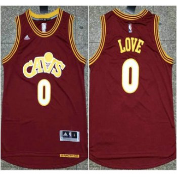 Men's Cleveland Cavaliers #0 Kevin Love Revolution 30 Swingman 2015-16 Red Jersey