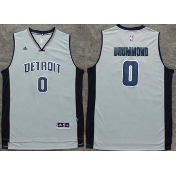 Men's Detroit Pistons #0 Andre Drummond Revolution 30 Swingman New Gray Jersey