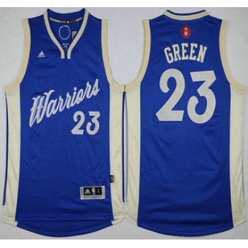 Men's Golden State Warriors #23 Draymond Green Revolution 30 Swingman 2015 Christmas Day Blue Jersey