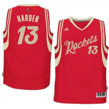 Men's Houston Rockets #13 James Harden Revolution 30 Swingman 2015 Christmas Day Red Jersey