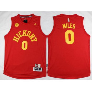 Men's Indiana Pacers #0 C. J. Miles Revolution 30 Swingman 2015-16 Retro Red Jersey