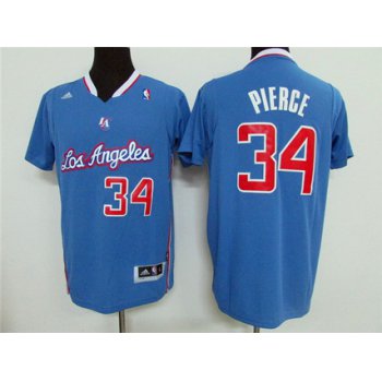 Men's Los Angeles Clippers #34 Paul Pierce Revolution 30 Swingman Light Blue Short-Sleeved Jersey