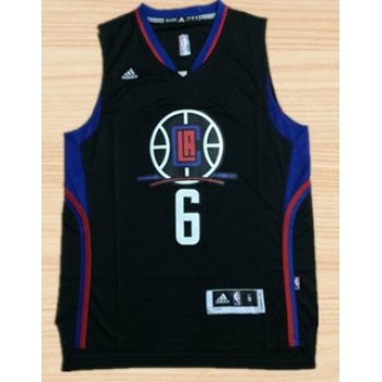 Men's Los Angeles Clippers #6 DeAndre Jordan Revolution 30 Swingman 2015-16 Black Jersey