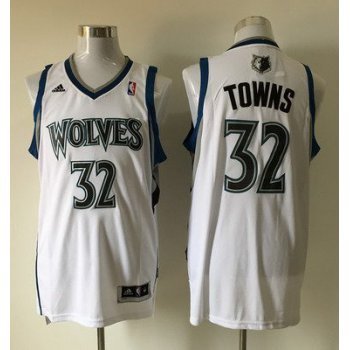 Men's Minnesota Timberwolves #32 Karl-Anthony Towns Revolution 30 Swingman White Jersey