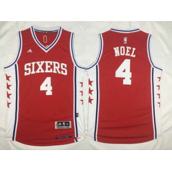 Men's Philadelphia 76ers #4 Nerlens Noel Revolution 30 Swingman 2015-16 Red Jersey