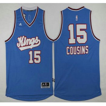 Men's Sacramento Kings #15 DeMarcus Cousins Revolution 30 Swingman 2015-16 Blue Jersey