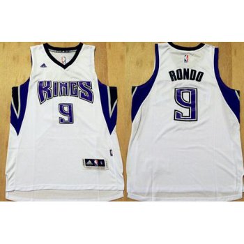 Men's Sacramento Kings #9 Rajon Rondo Revolution 30 Swingman New White Jersey