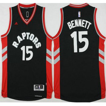 Men's Toronto Raptors #15 Anthony Bennett Revolution 30 Swingman 2015-16 New Black Jersey