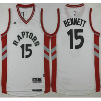 Men's Toronto Raptors #15 Anthony Bennett Revolution 30 Swingman 2015-16 New White Jersey