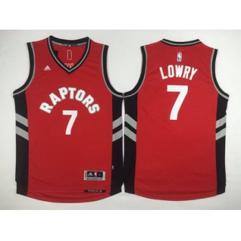 Men's Toronto Raptors #7 Kyle Lowry Revolution 30 Swingman 2014 New Red Jersey