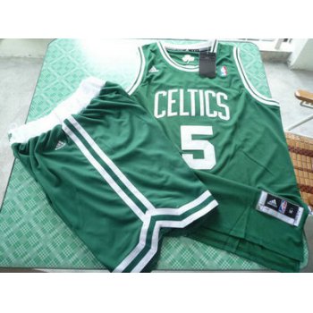 Boston Celtics 5 Kevin Garnett green color swingman Basketball Suit