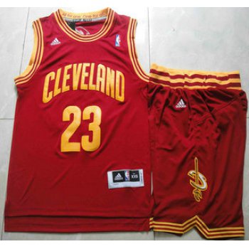 Cleveland Cavaliers #23 LeBron James Red Revolution 30 Swingman Jersey Short Suits