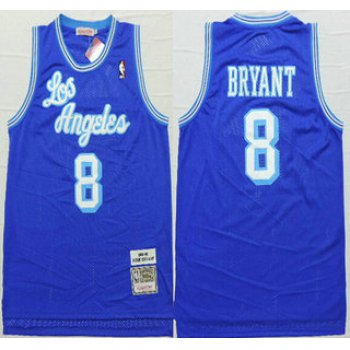 Los Angeles Lakers #8 Kobe Bryant 1996-97 Blue Hardwood Classics Soul Swingman Throwback Jersey