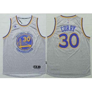 Men's Golden State Warriors #30 Stephen Curry Revolution 30 Swingman 2014 New Gray Jersey