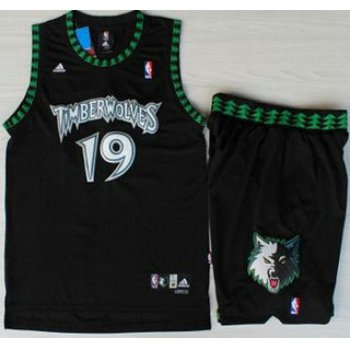 Minnesota Timberwolves #19 Sam Cassell Black Swingman Jersey Short Suits