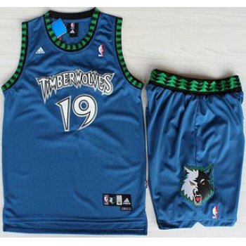 Minnesota Timberwolves #19 Sam Cassell Blue Swingman Jersey Short Suits