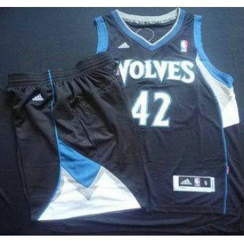 Minnesota Timberwolves 42 Kevin Love Black Revolution 30 Swingman NBA Suits