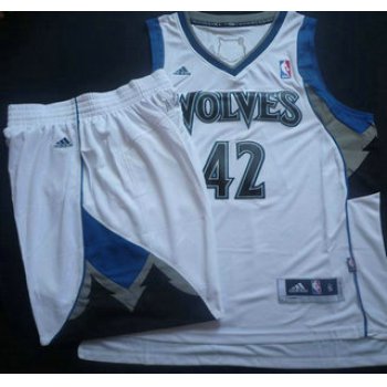 Minnesota Timberwolves 42 Kevin Love White Revolution 30 Swingman NBA Suits