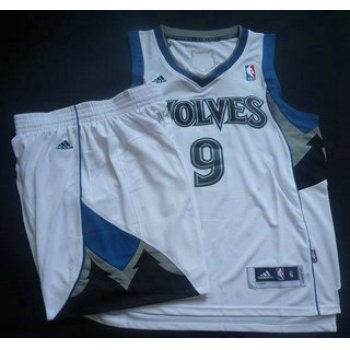 Minnesota Timberwolves 9 Ricky Rubio White Revolution 30 Swingman NBA Suits