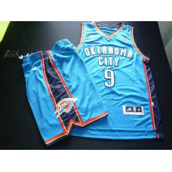 Oklahoma City Thunder 9 IBAKA White Basketball Suit