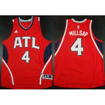 Atlanta Hawks #4 Paul Millsap Revolution 30 Swingman 2014 New Red Jersey