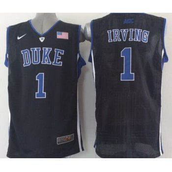 Duke Blue Devils #1 Kyrie Irving Black Jersey