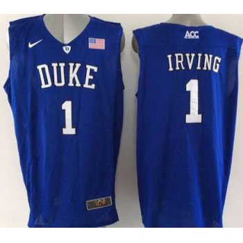 Duke Blue Devils #1 Kyrie Irving Blue Jersey