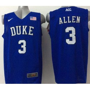 Duke Blue Devils #3 Grayson Allen 2015 Blue Jersey