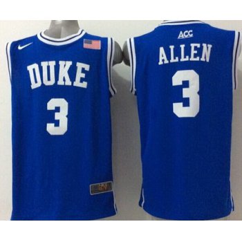 Duke Blue Devils #3 Grayson Allen 2015 Blue Round Collar Jersey