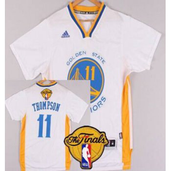 Golden State Warriors #11 Klay Thompson Revolution 30 Swingman New White Short-Sleeved Jersey