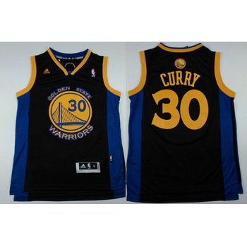 Golden State Warriors #30 Stephen Curry Revolution 30 Swingman Black Jersey