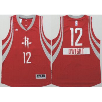 Houston Rockets #12 Dwight Howard Revolution 30 Swingman 2014 Christmas Day Red Jersey