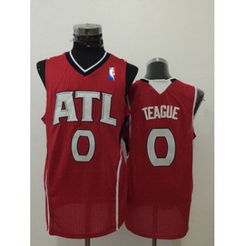 Men's Atlanta Hawks #0 Jeff Teague Red Swingman Jersey