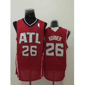 Men's Atlanta Hawks #26 Kyle Korver Red Swingman Jersey