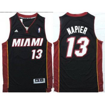 Miami Heat #13 Shabazz Napier Revolution 30 Swingman Black Jersey