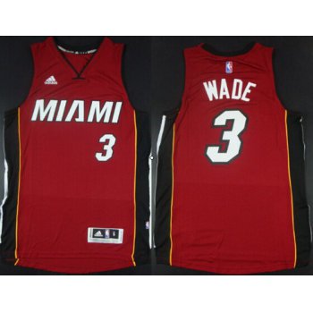 Miami Heat #3 Dwyane Wade Revolution 30 Swingman 2014 New Red Jersey