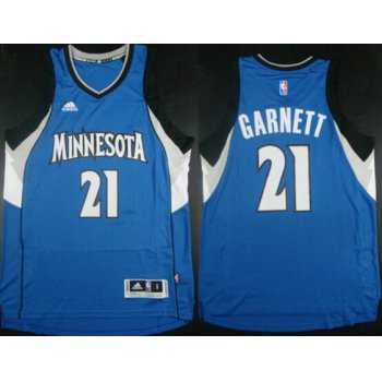 Minnesota Timberwolves #21 Kevin Garnett Revolution 30 Swingman 2014 New Blue Jersey