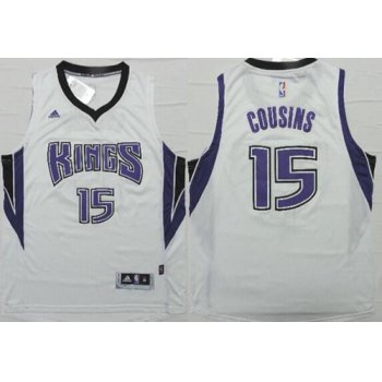 Sacramento Kings #15 DeMarcus Cousins Revolution 30 Swingman 2014 New White Jersey