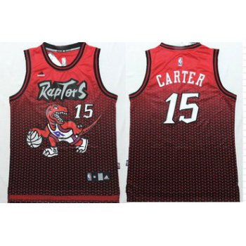 Toronto Raptors #15 Vince Carter Red/Black Resonate Fashion Jersey