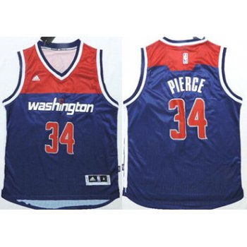 Washington Wizards #34 Paul Pierce Revolution 30 Swingman 2014 New Navy Blue Jersey