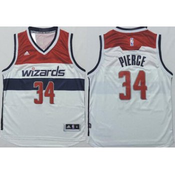 Washington Wizards #34 Paul Pierce Revolution 30 Swingman 2014 New White Jersey