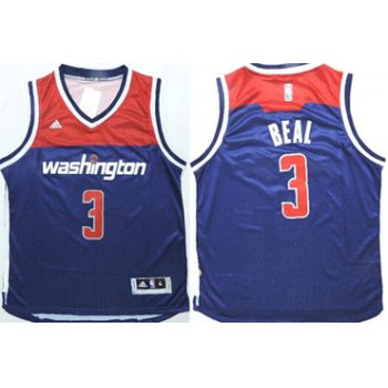 Washington Wizards #3 Bradley Beal Revolution 30 Swingman 2014 New Navy Blue Jersey