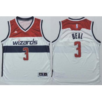 Washington Wizards #3 Bradley Beal Revolution 30 Swingman 2014 New White Jersey