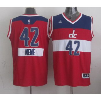 Washington Wizards #42 Nene Hilario Revolution 30 Swingman 2014 Christmas Day Red Jersey