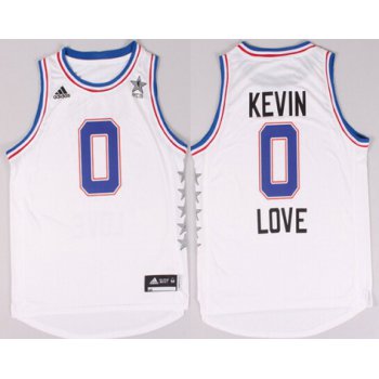 2015 NBA Eastern All-Stars #0 Kevin Love Revolution 30 Swingman White Jersey