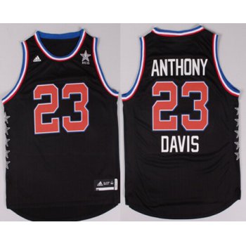 2015 NBA Western All-Stars #23 Anthony Davis Revolution 30 Swingman Black Jersey