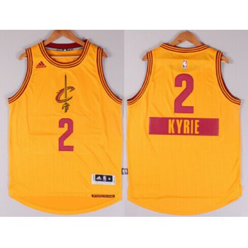 Cleveland Cavaliers #2 Kyrie Irving Revolution 30 Swingman 2014 Christmas Day Yellow Jersey